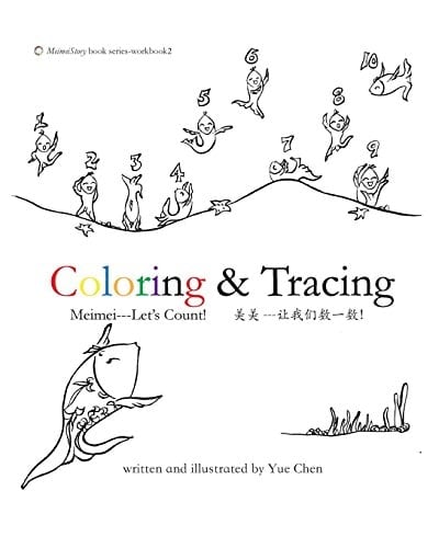 Coloring and Tracing Meimei--- Let's Count!