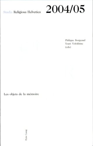 Les objets de la mémoire pour une approche comparatiste des reliques et de leur culte