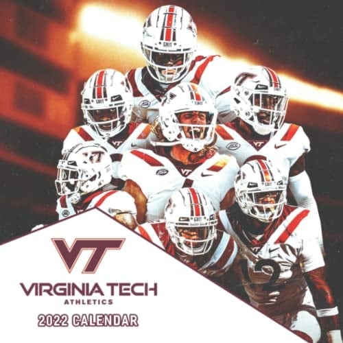 Virginia Tech Hokies Calendar Football for men, boy, Games and Record 2022: The Best Game, Palys, Record Football - January 2022 - December 2022 ... Calendrier12 Months | BONUS 4 Months 2021
