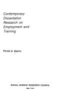 Contemporary dissertation research on employment and training