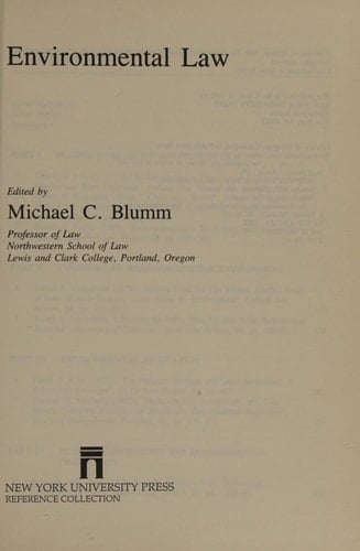 Environmental Law