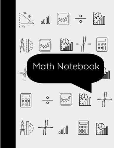Math Notebook - Quad ruled squares | Graph Paper Composition -110 pages "8.5 x 11" Notebook, Workbook: Quad ruled Math Notebook