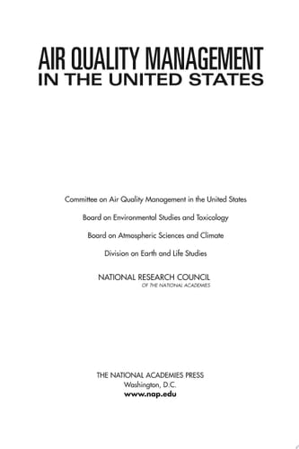 Air Quality Management in the United States