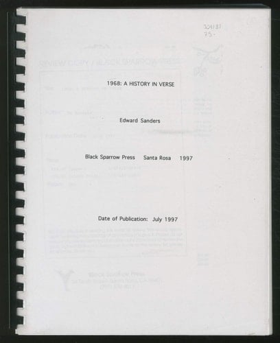 1968 A History in Verse