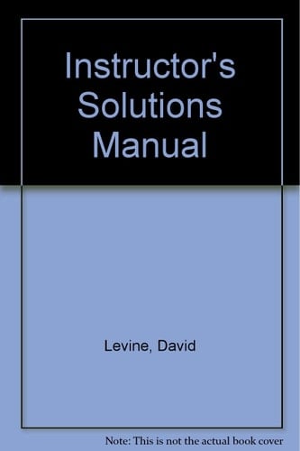 Instructors Solutions Manual