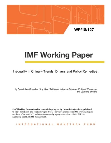 Inequality in China – Trends, Drivers and Policy Remedies
