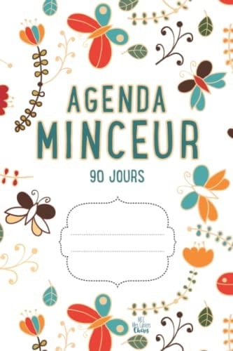 AGENDA MINCEUR 90 Jours: Journal alimentaire et d’activité sportive (Blanc) (French Edition)