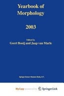Yearbook of Morphology 2003