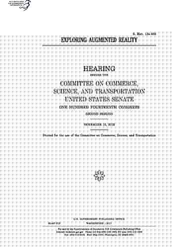 Exploring Augmented Reality Hearing Before the Committee on Commerce