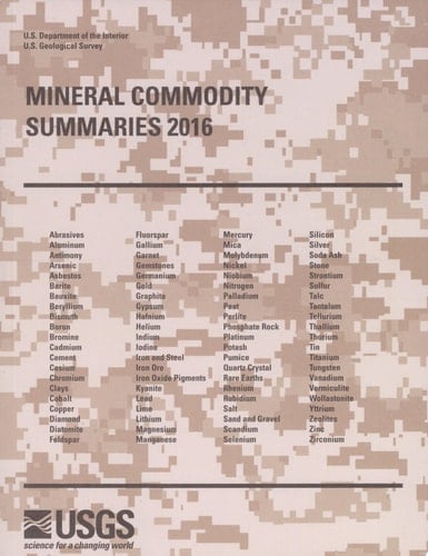 Mineral Commodity Summaries 2016