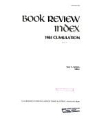 Book Review Index Annual Cumulation, 1985
