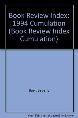 Book Review Index 1994 Cumulation