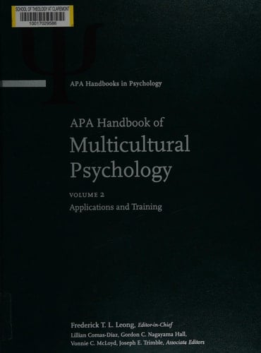 APA Handbook of Multicultural Psychology: Applications and training