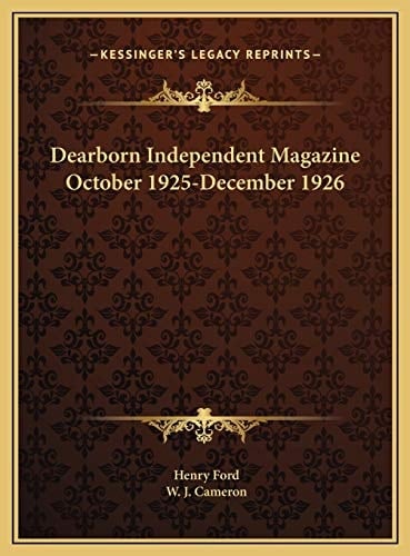 Dearborn Independent Magazine October 1925-December 1926