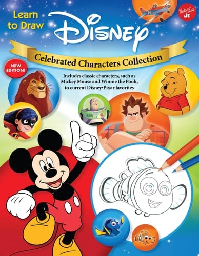 Learn to Draw Disney Celebrated Characters Collection New edition! Includes classic characters, such as Mickey Mouse and Winnie the Pooh, to current Disney/Pixar favorites