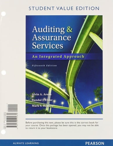 Auditing and Assurance Services, Student Value Edition Plus NEW MyAccountingLab with Pearson eText -- Access Card Package (15th Edition)