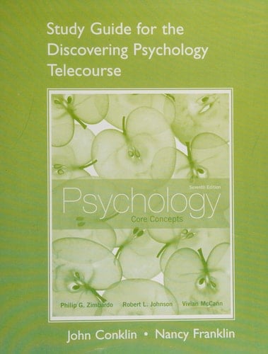 Study Guide for the Discovering Psychology Telecourse for Psychology: Core Concepts