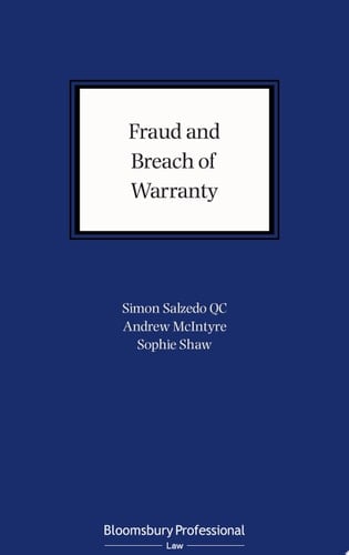 Fraud and Breach of Warranty Buyers’ Claims and Sellers’ Defences