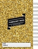 Manuscript Paper Gold Shining Glitter - Music Paper Notebook of 12 Stave, 100 Pages (8. 5x11 Inches)