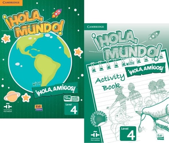 Hola, Mundo!, Hola, Amigos! Level 4 Student Book + Eleteca + Activity Book