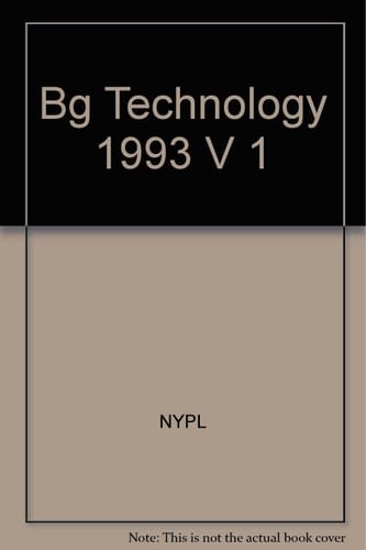 Bibliographic Guide to Technology 1993