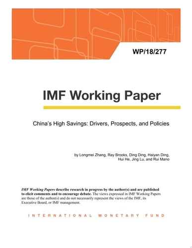 China’s High Savings: Drivers, Prospects, and Policies