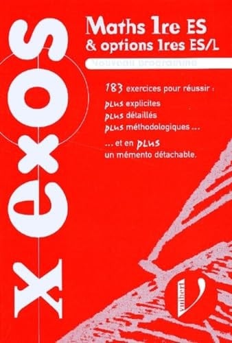 Maths, 1re ES et options ES et L 185 exercices...