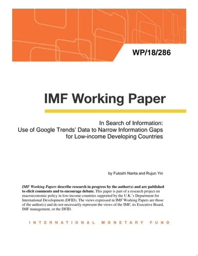In Search of Information: Use of Google Trends’ Data to Narrow Information Gaps for Low-income Developing Countries
