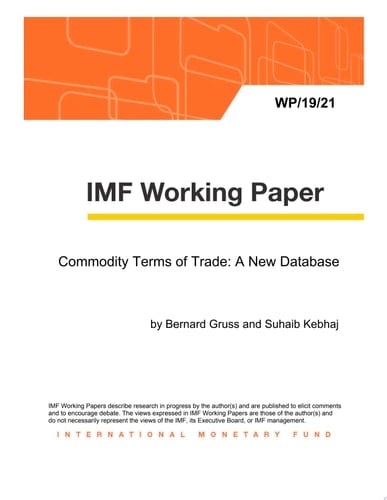 Commodity Terms of Trade A New Database