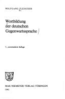 Wortbildung der deutschen Gegenwartssprache