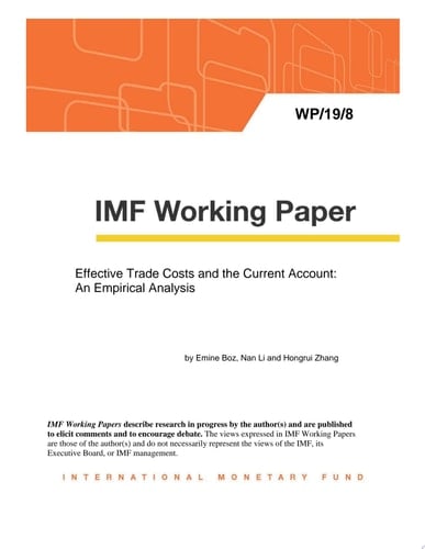 Effective Trade Costs and the Current Account: An Empirical Analysis