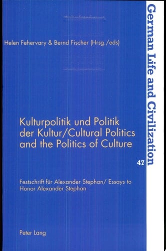 Cultural politics and the politics of culture