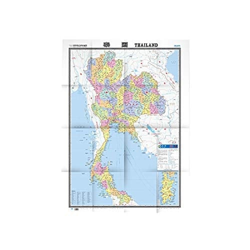 World Map Hot Country: Thailand (Large Print Edition) (1:570000)(Chinese Edition)