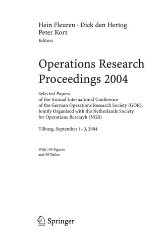 Operations Research Proceedings 2004