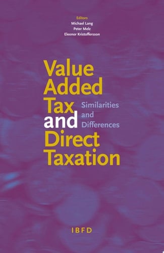 Value Added Tax and Direct Taxation Similarities and Differences