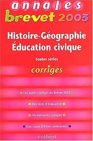Histoire-Geographie Education Civique Tous Secteurs. Corriges