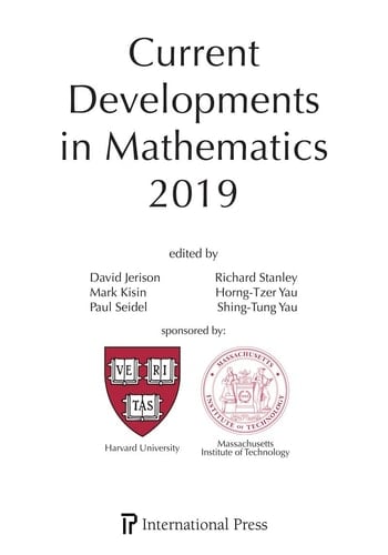 Current Developments in Mathematics 2019