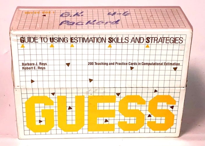 Guess Flash Cards Guide to Using Estimation Skills and Strategies