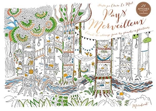 Pays merveilleux carnet de coloriage pour les grands explorateurs