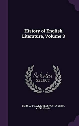 History of English Literature, Volume 3