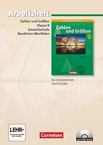 Zahlen und Größen Übungssoftware zum Arbeitsheft. Kl. 9. Arbeitsh. für Schülerinen und Schüler mit CD-ROM.. CD-ROM.