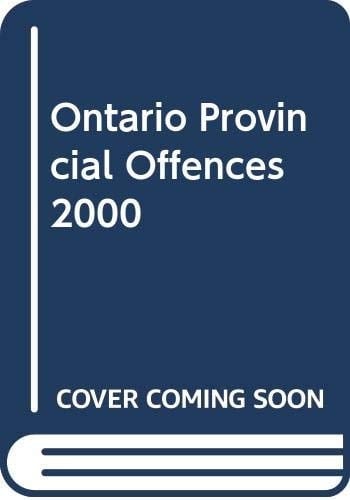 Ontario Provincial Offences 2000