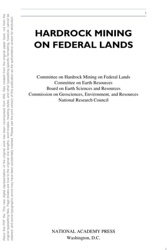 Hardrock Mining on Federal Lands