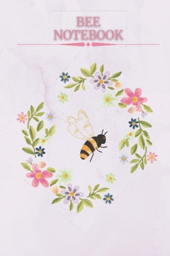 BEE NOTEBOOK: lined notebook gift for office workers, co-workers and people who love Bees