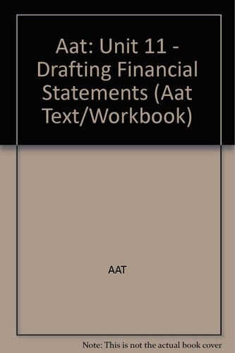 Aat: Unit 11 - Drafting Financial Statements