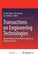 Transactions on Engineering Technologies Special Volume of the World Congress on Engineering 2013