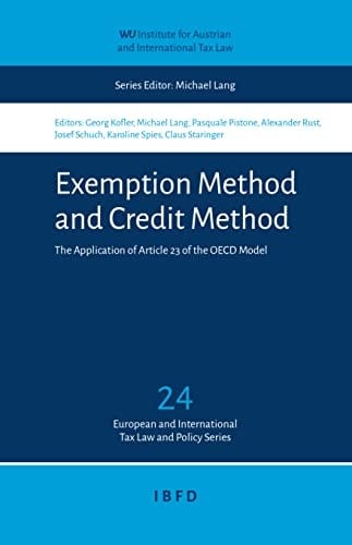 Exemption Method and Credit Method The Application of Article 23 of the OECD Model