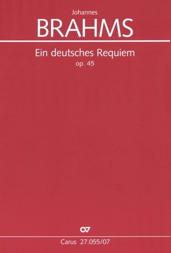 Brahms: Ein deutsches Requiem, Op. 45 - German Requiem (Study Score)