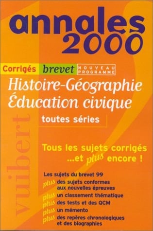 Histoire-géographie, éducation civique sujets inédits corrigés