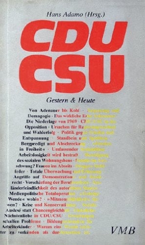 CDU, CSU gestern & heute